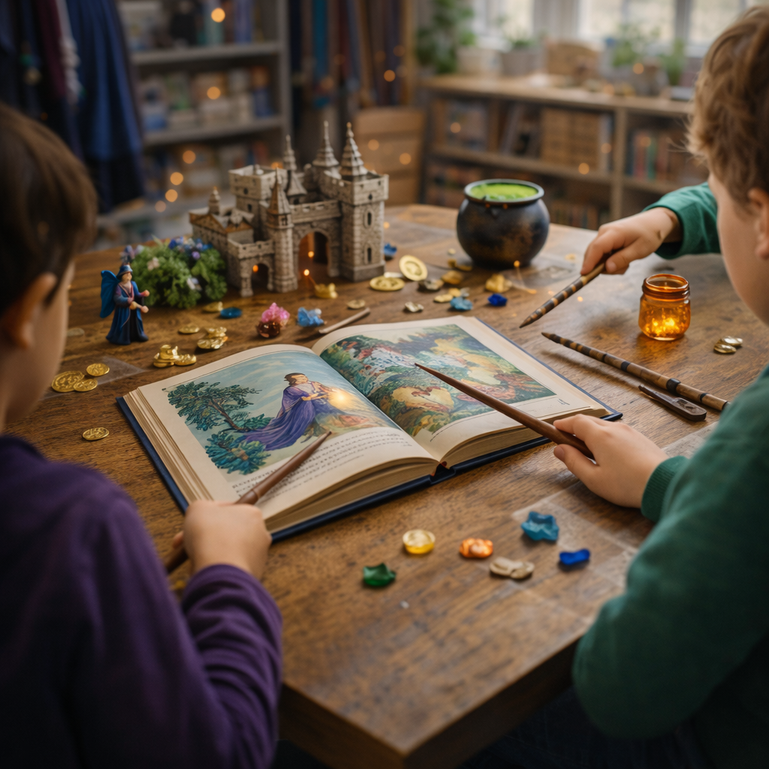 Enfants découvrant la culture française en camp