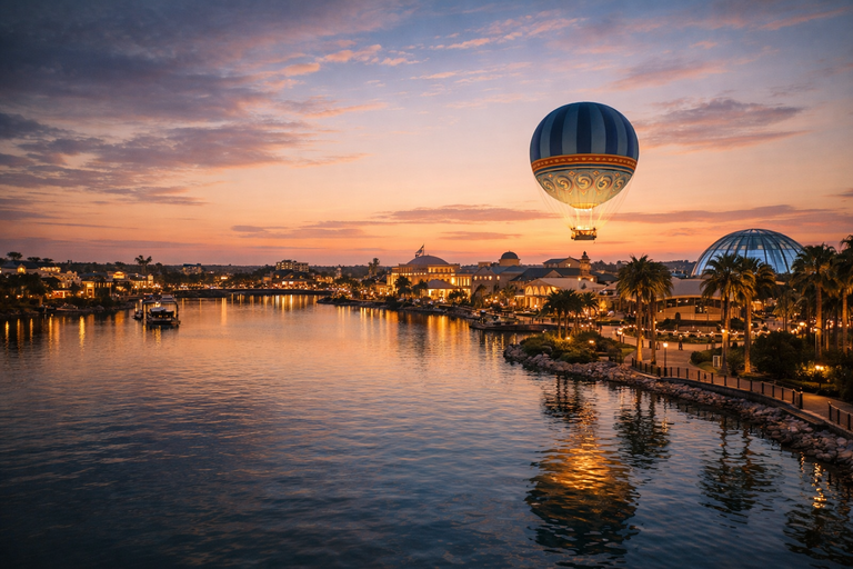 Salle lumineuse d’un hôtel au centre d’Orlando