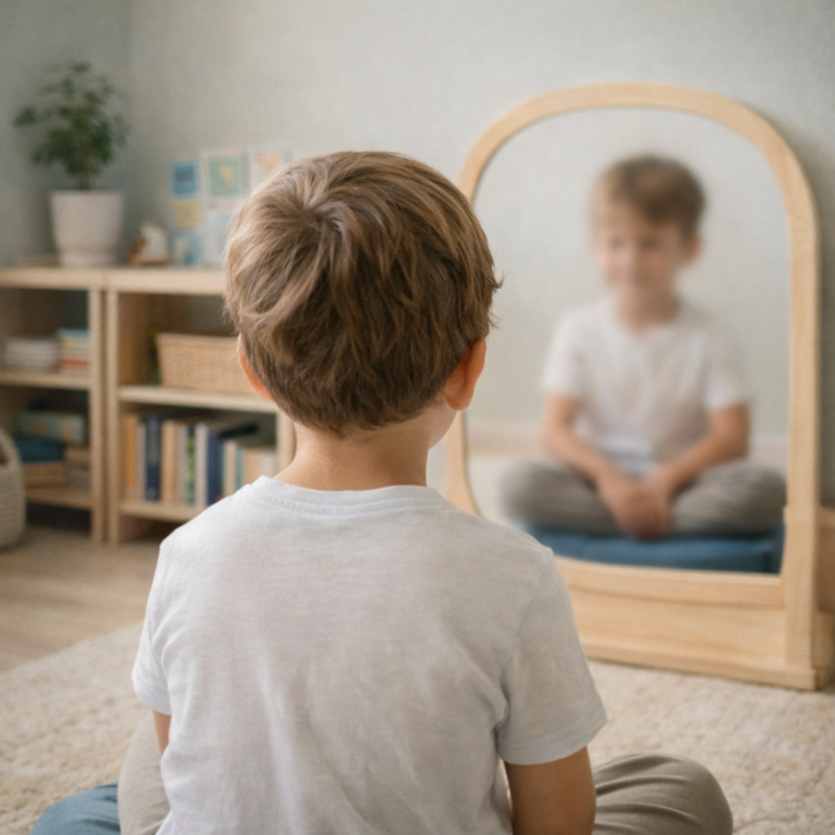 Enfants collaborant lors d’un jeu de confiance